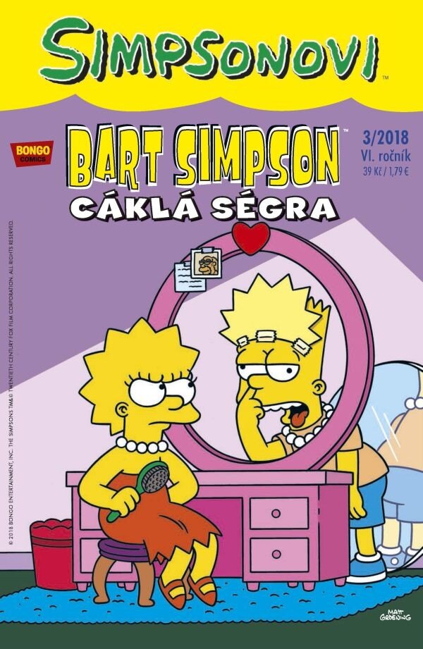 Obálka knihy Bart Simpson 3/2018: Cáklá ségra