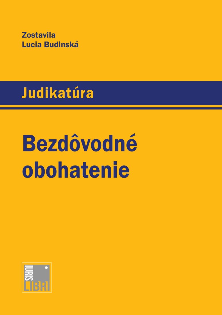 Obálka knihy Bezdôvodné obohatenie
