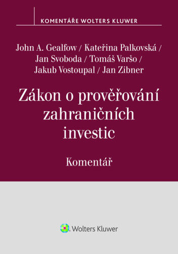 Obálka knihy Zákon o prověřování zahraničních investic Komentář