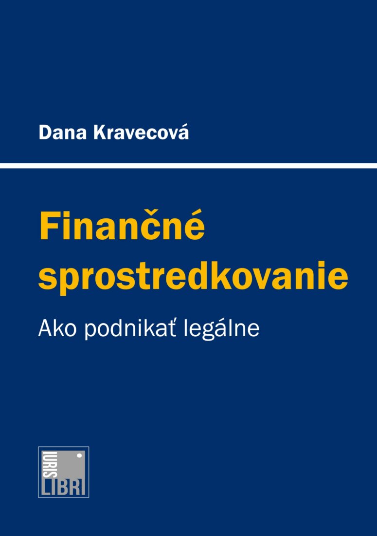 Obálka knihy Finančné sprostredkovanie