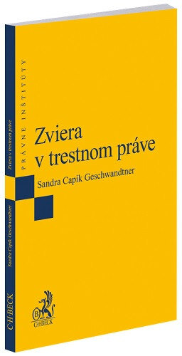 Obálka knihy Zviera v trestnom práve