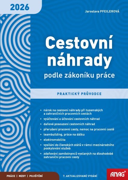 Obálka knihy Cestovní náhrady podle zákoníku práce 2026 – praktický průvodce