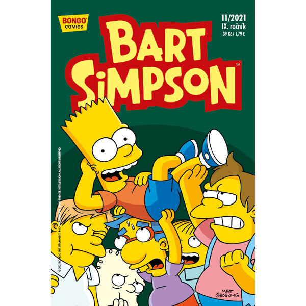 Obálka knihy Simpsonovi: Bart Simpson 11/2021
