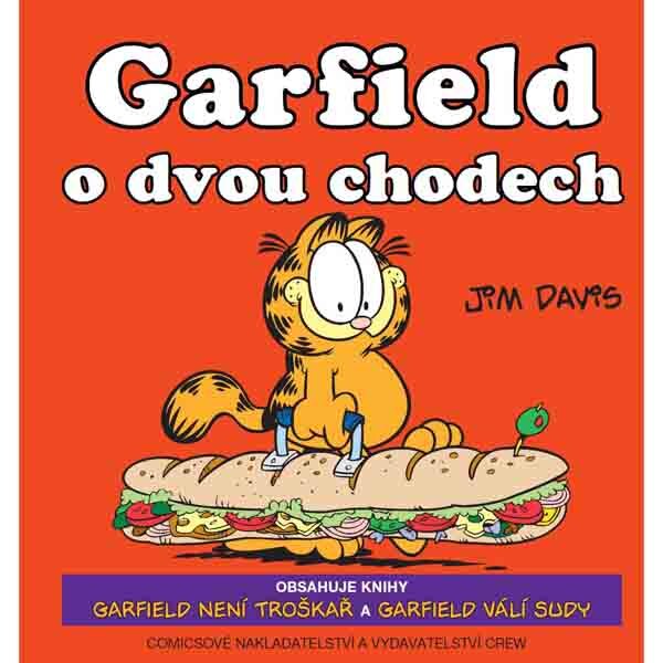 Obálka knihy Garfield o dvou chodech