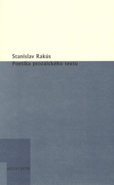 Obálka knihy Poetika prozaického textu