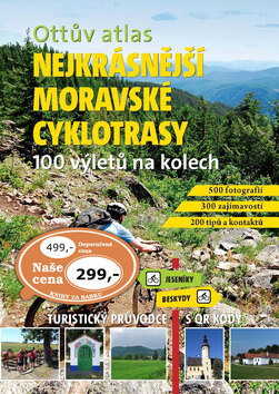 Obálka knihy Ottův atlas Nejkrásnější moravské cyklotrasy