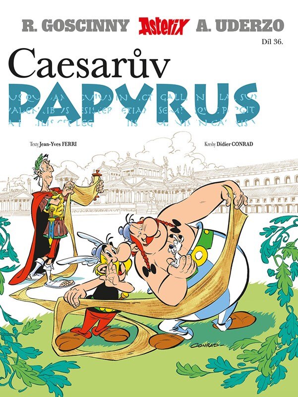 Obálka knihy Asterix 36 - Caesarův papyrus