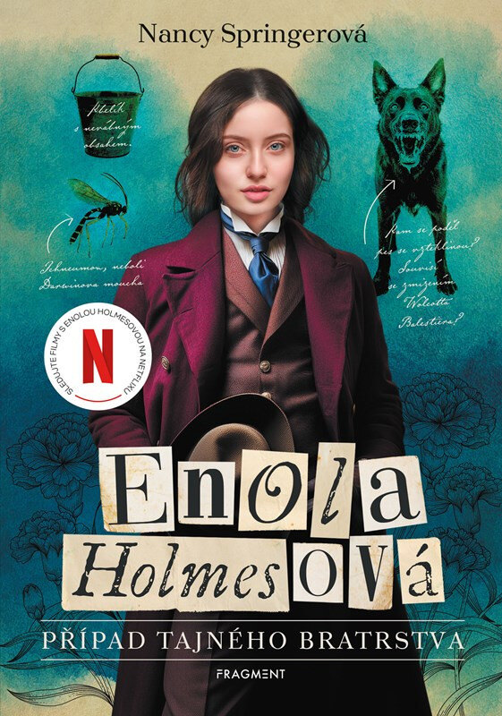 Obálka knihy Enola Holmesová – Případ tajného bratrstva