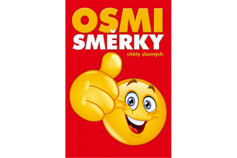 Obálka knihy Osmisměrky - citáty slavných (červená obálka)