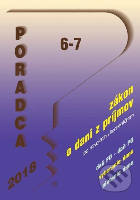 Obálka knihy Poradca 6-7/2018