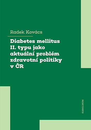 Obálka knihy Diabetes mellitus II. typu jako aktuální problém zdravotní politiky v ČR