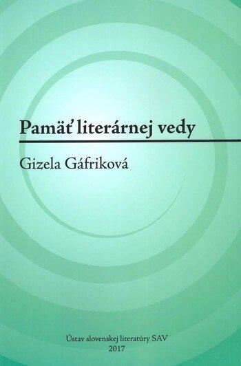 Obálka knihy Pamäť literárnej vedy