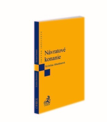 Obálka knihy Návratové konanie