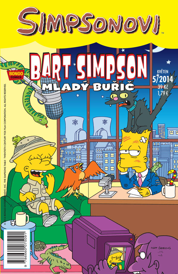 Obálka knihy Simpsonovi: Bart Simpson 05/2014 - Mladý buřič