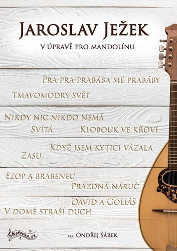 Obálka knihy Jaroslav Ježek v úpravě pro mandolínu