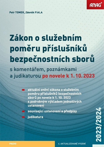 Obálka knihy Zákon o služebním poměru příslušníků bezpečnostních sborů
