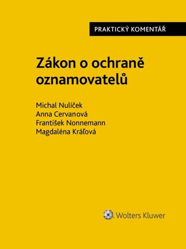 Obálka knihy Zákon o ochraně oznamovatelů Praktický komentář