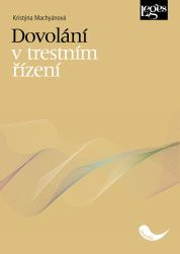 Obálka knihy Dovolání v trestním řízení