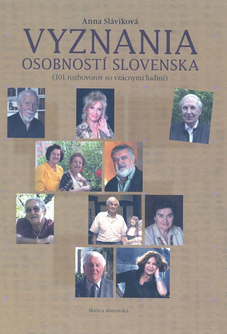 Obálka knihy Vyznania osobností Slovenska