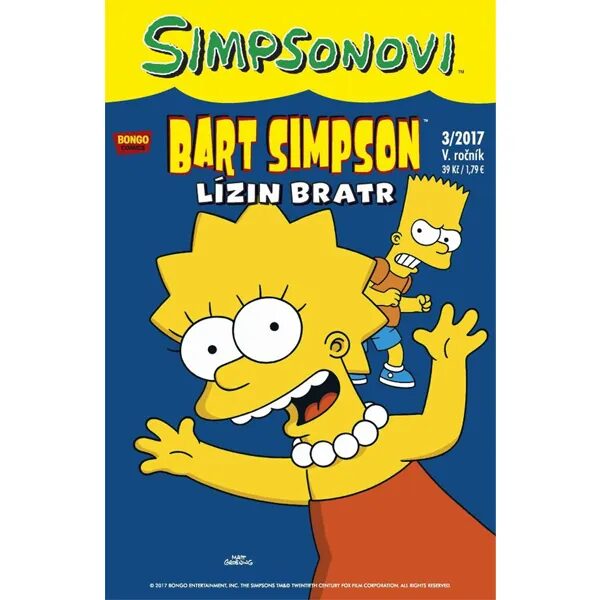 Obálka knihy Simpsonovi: Bart Simpson 03/2017 - Lízin bratr
