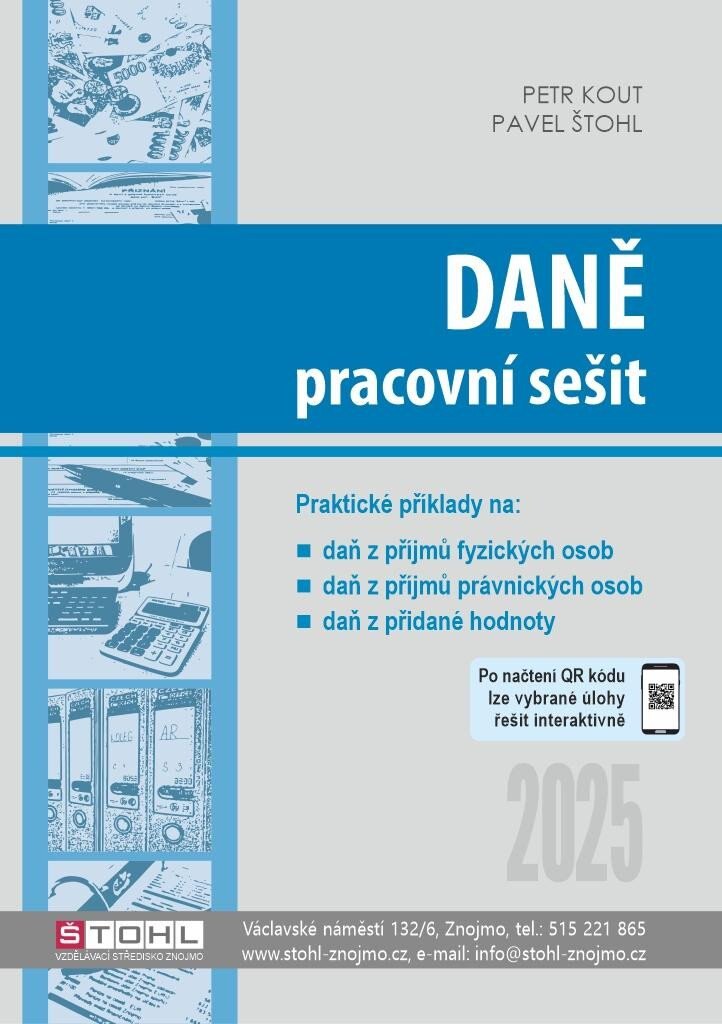 Obálka knihy Daně - pracovní sešit 2025