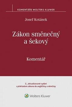 Obálka knihy Zákon směnečný a šekový Komentář