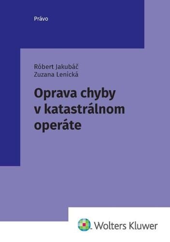 Obálka knihy Oprava chyby v katastrálnom operáte