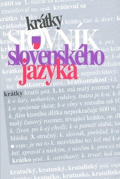 Obálka knihy Krátky slovník slovenského jazyka