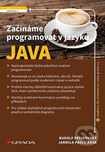 Obálka knihy Začínáme programovat v jazyku Java