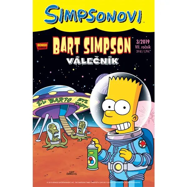 Obálka knihy Simpsonovi: Bart Simpson 03/2019 - Válečník