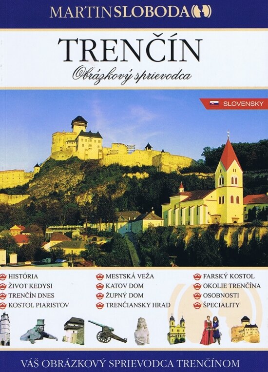 Obálka knihy Trenčín obrázkový sprievodca - slovensky