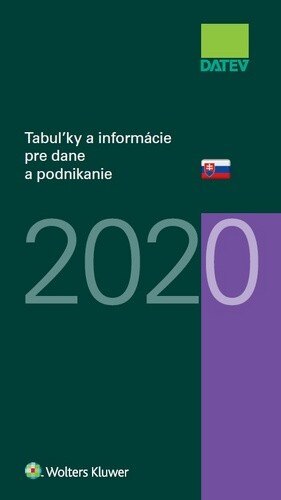 Obálka knihy Tabuľky a informácie pre dane a podnikanie 2020