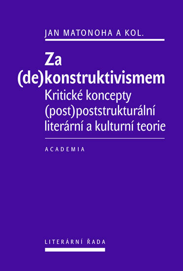 Obálka knihy Za (de)konstruktivismem - Kritické koncepty (post)-poststrukturální literární teorie