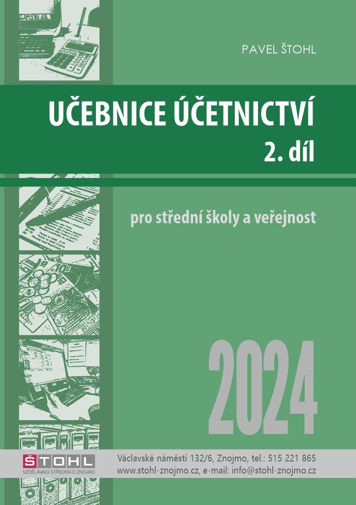 Obálka knihy Učebnice Účetnictví II. díl 2024