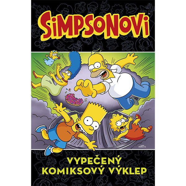 Obálka knihy Simpsonovi: Vypečený komiksový výklep