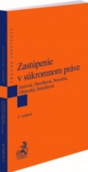 Obálka knihy Zastúpenie v súkromnom práve. 2. vydanie