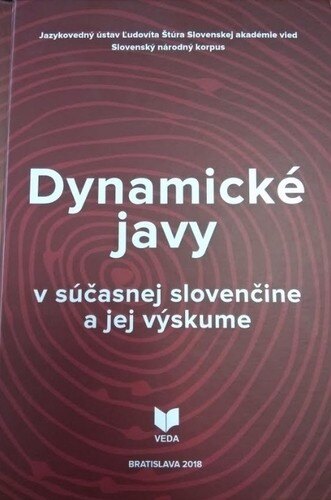 Obálka knihy Dynamické javy v súčasnej slovenčine a jej výskume
