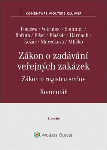 Obálka knihy Zákon o zadávání veřejných zakázek Komentář