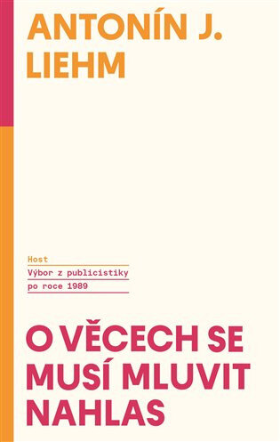 Obálka knihy O věcech se musí mluvit nahlas