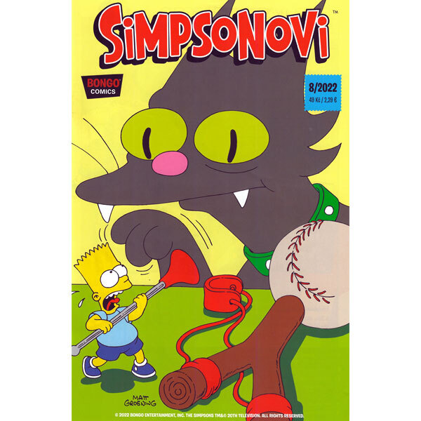 Obálka knihy Simpsonovi 08/2022