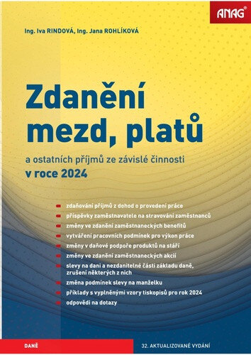Obálka knihy Zdanění mezd, platů a ostatních příjmů ze závislé činnosti v roce 2024