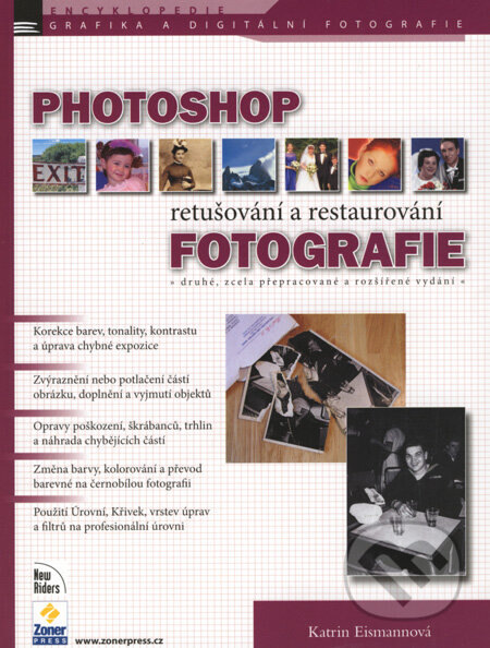 Obálka knihy Photoshop - retušování a restaurování fotografie