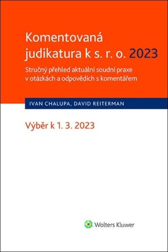 Obálka knihy Komentovaná judikatura k s.r.o. 2023