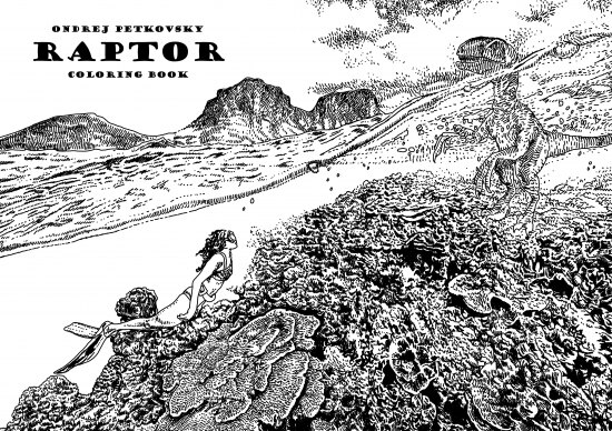 Obálka knihy Raptor - coloring book