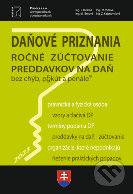 Obálka knihy Daňové priznania FO a PO za rok 2023