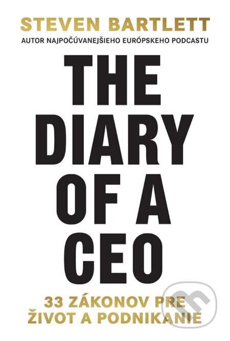 Obálka knihy The Diary of a CEO (slovenský jazyk)