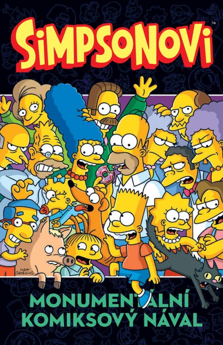 Obálka knihy Simpsonovi - Monumentální komiksový nával