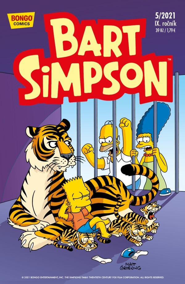 Obálka knihy Simpsonovi: Bart Simpson 05/2021