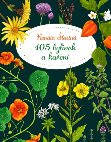 Obálka knihy 105 bylinek a koření