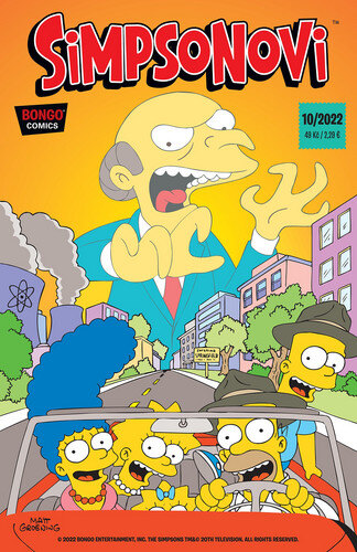 Obálka knihy Simpsonovi 10/2022